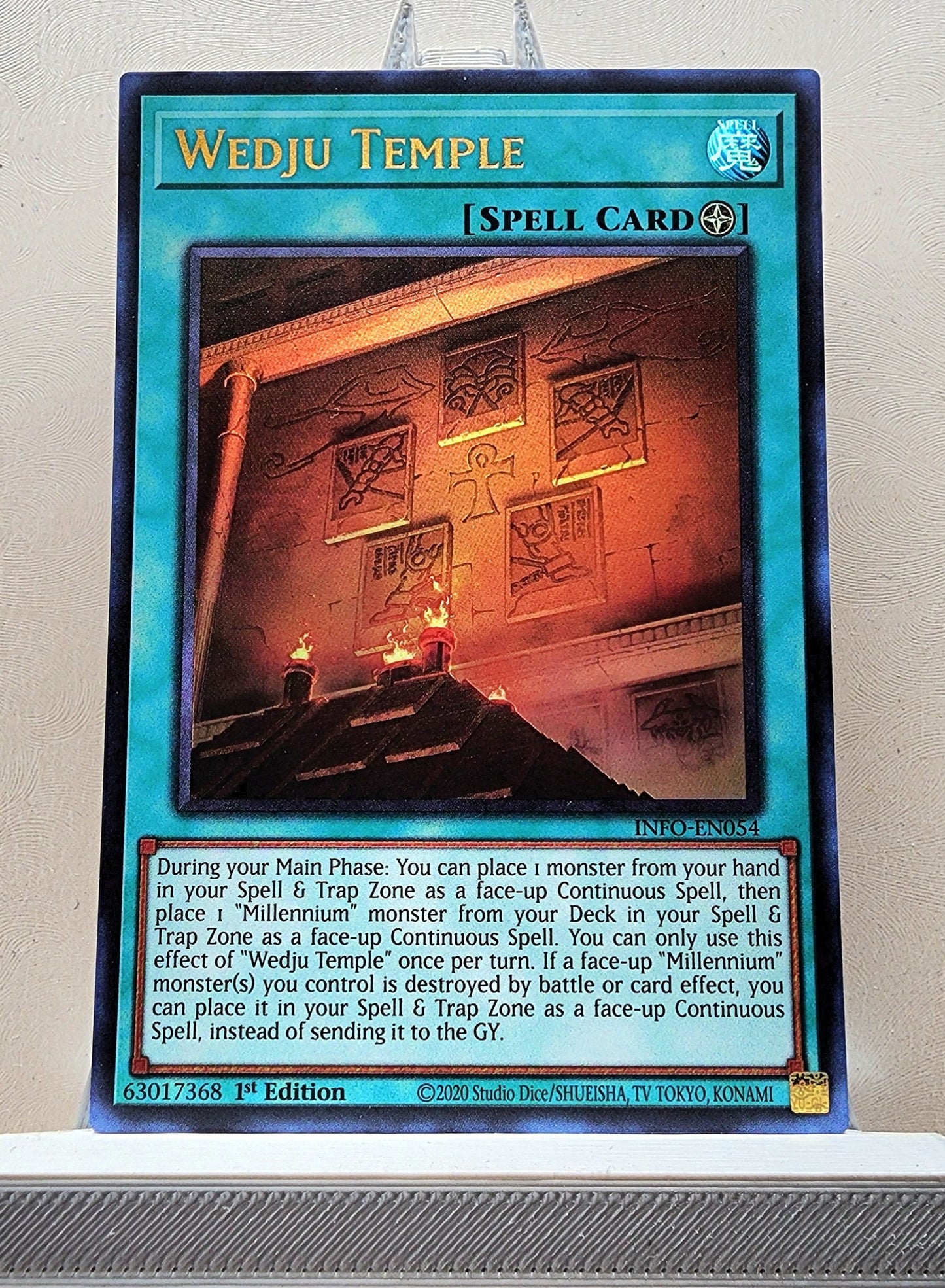 Yugioh! 1x Wedju Temple (INFO - Ultra Rare) 1st Edition