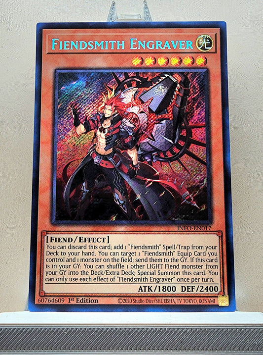 Yugioh! 1x Fiendsmith Engraver (INFO - Secret Rare) 1st Edition