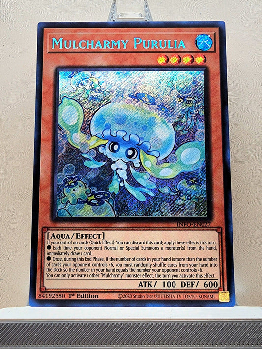 Yugioh! 1x Mulcharmy Purulia (INFO - Secret Rare) 1st Edition