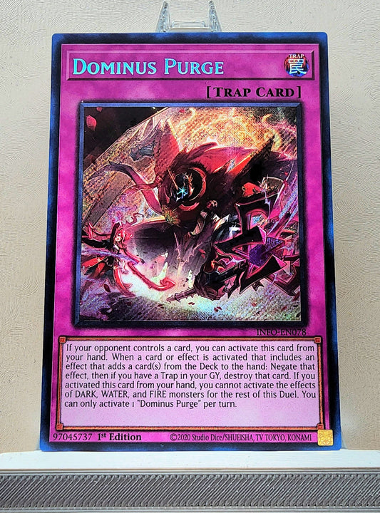 Yugioh! 1x Dominus Purge (INFO - Secret Rare) 1st Edition