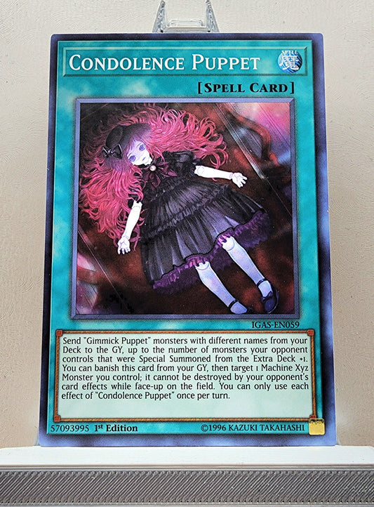 Yugioh! 1x Condolence Puppet (IGAS - Common) 1st/Unli Edition