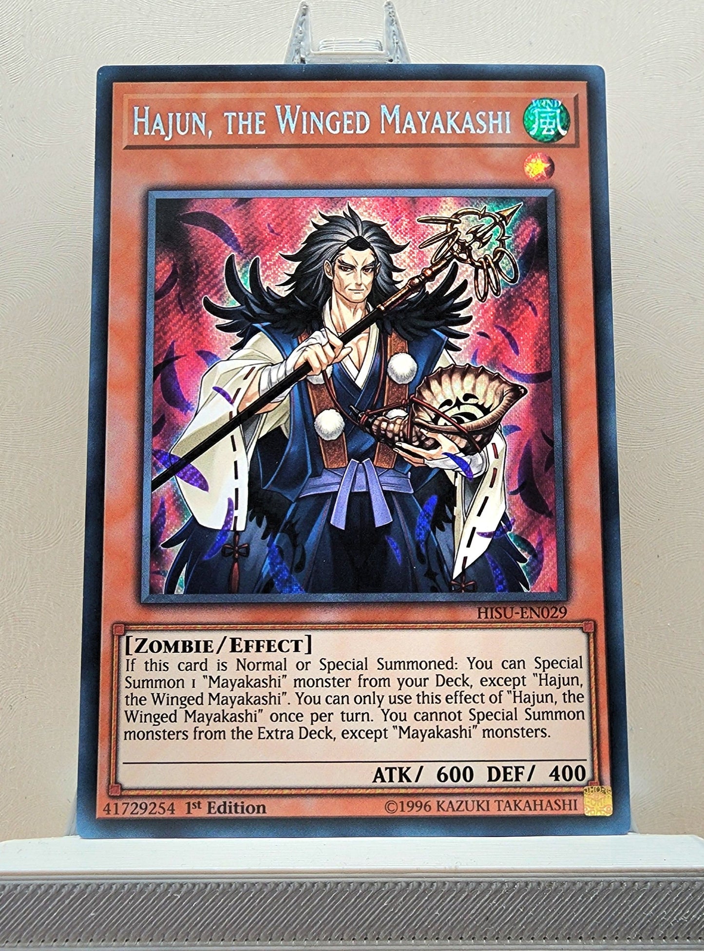 Yugioh! 1x Hajun, the Winged Mayakashi (HISU - Secret Rare) 1st Edition