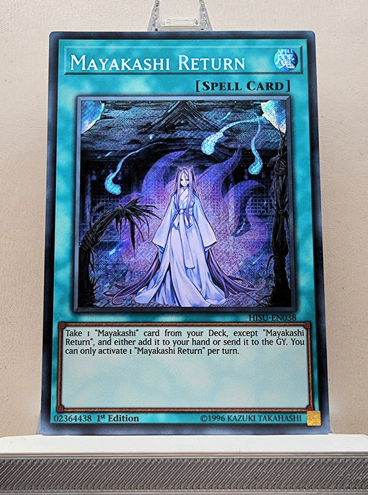 Yugioh! 1x Mayakashi Return (HISU - Secret Rare) 1st Edition