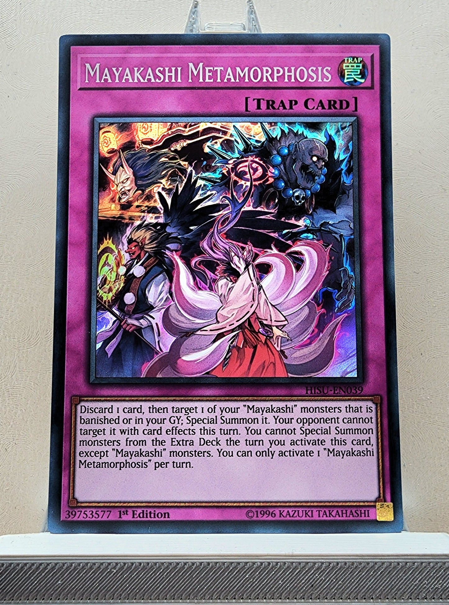 Yugioh! 1x Mayakashi Metamorphosis (HISU - Super Rare) 1st Edition