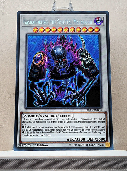 Yugioh! 1x Gashadokuro, the Skeletal Mayakashi (HISU - Secret Rare) 1st Edition