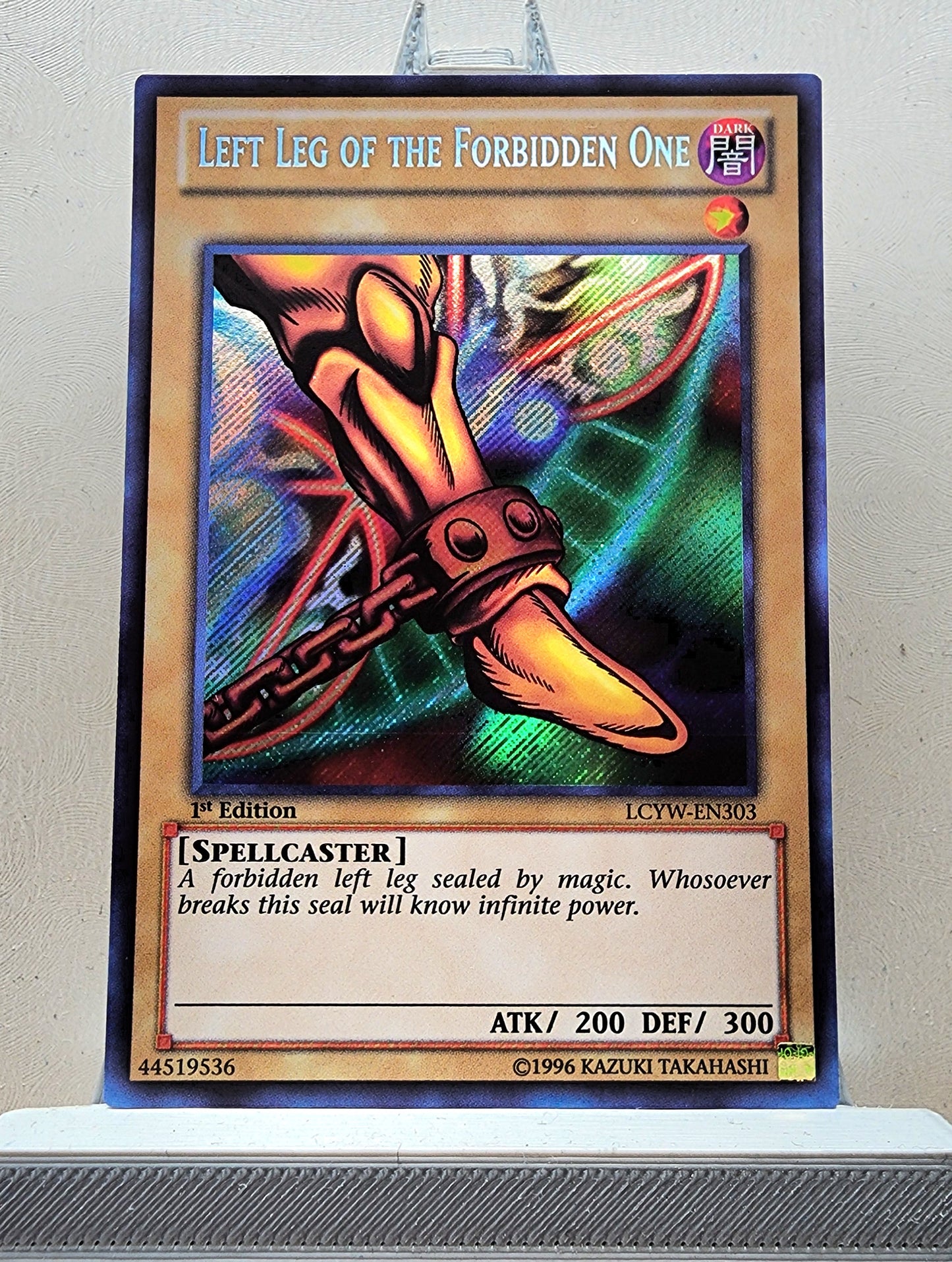 Yugioh! 1x Left Leg of the Forbidden One (LCYW - Secret Rare) 1st Edition