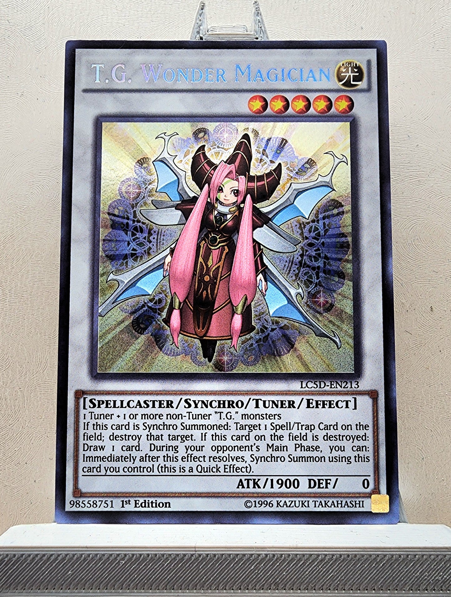 Yugioh! 1x T.G Wonder Magician (LC5D - Secret Rare) 1st Edition