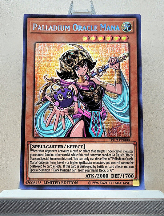 Yugioh! 1x Palladium Oracle Mana (TN19 - Prismatic Secret Rare) Limited Edition