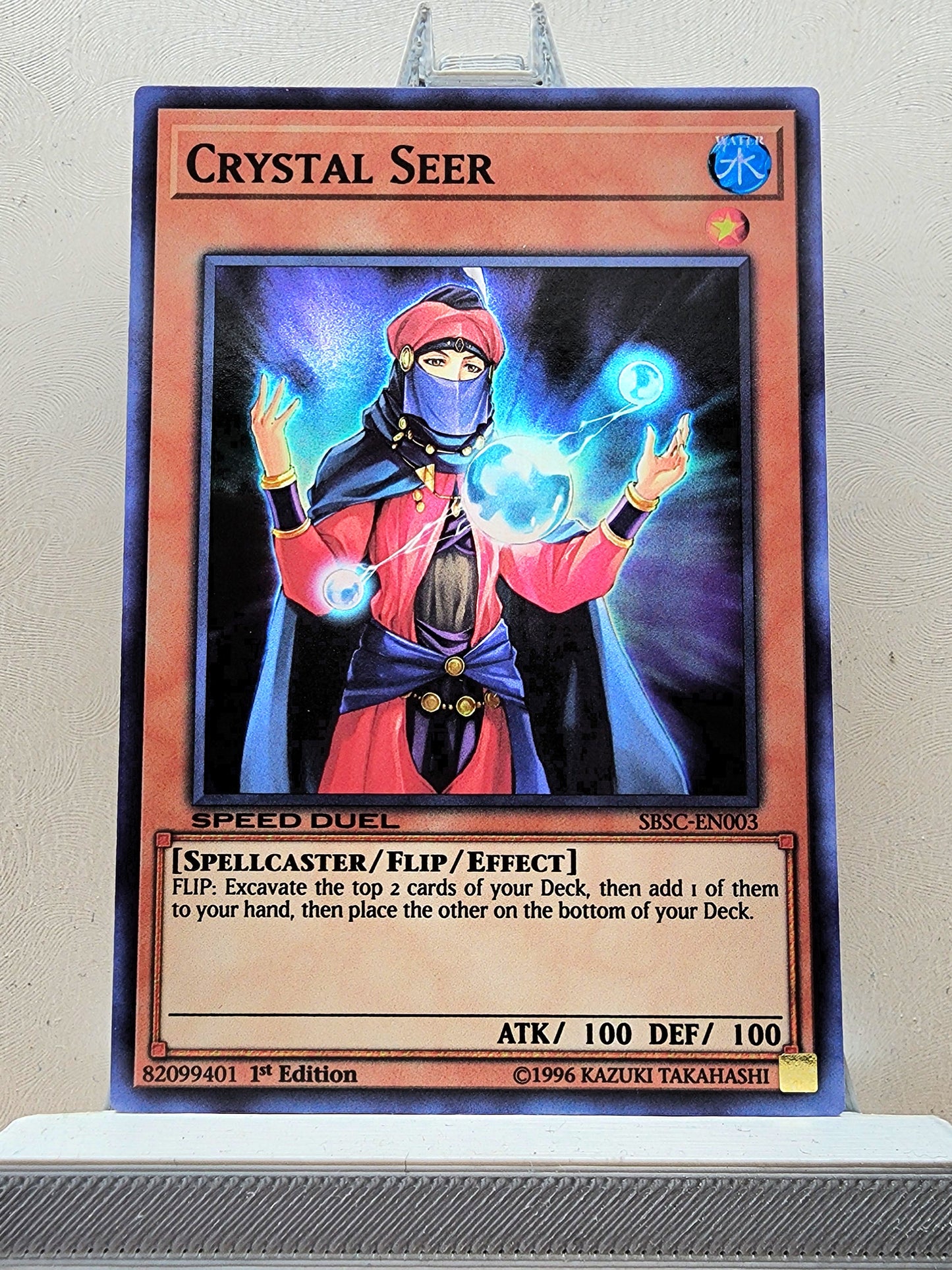 Yugioh! 1x Crystal Seer (SBSC - Super Rare) 1st Edition