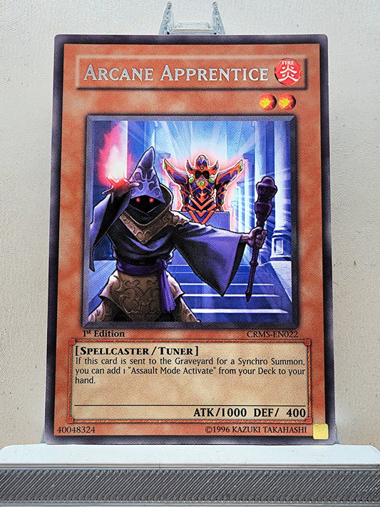 Yugioh! 1x Arcane Apprentice (CRMS - Rare) 1st Edition