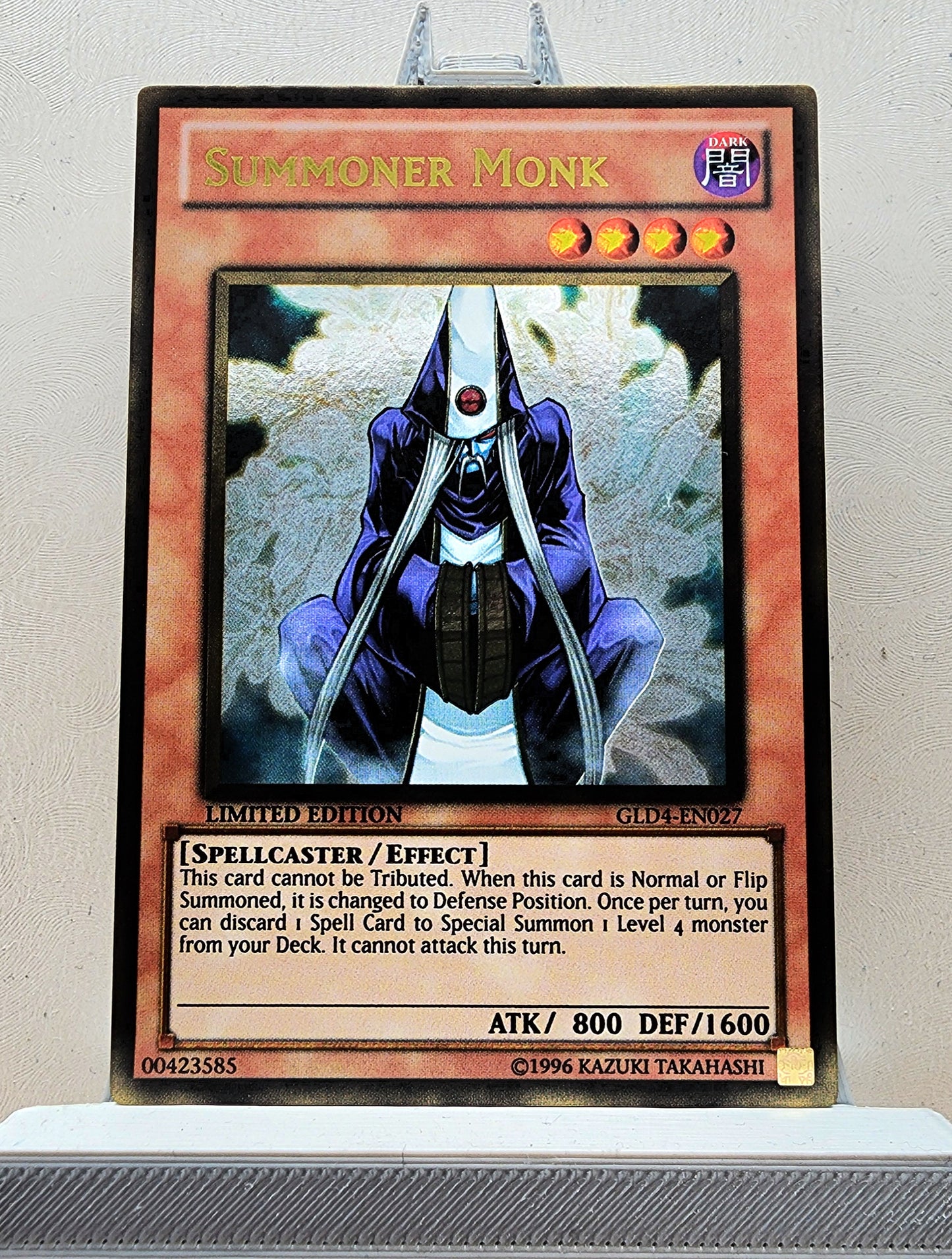 Yugioh! 1x Summoner Monk (GLD4 - Gold Rare) Limited Edition