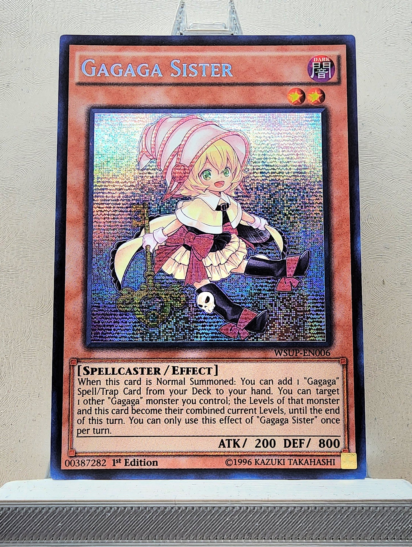 Yugioh! 1x Gagaga Sister (WSUP - Prismatic Secret Rare) 1st Edition