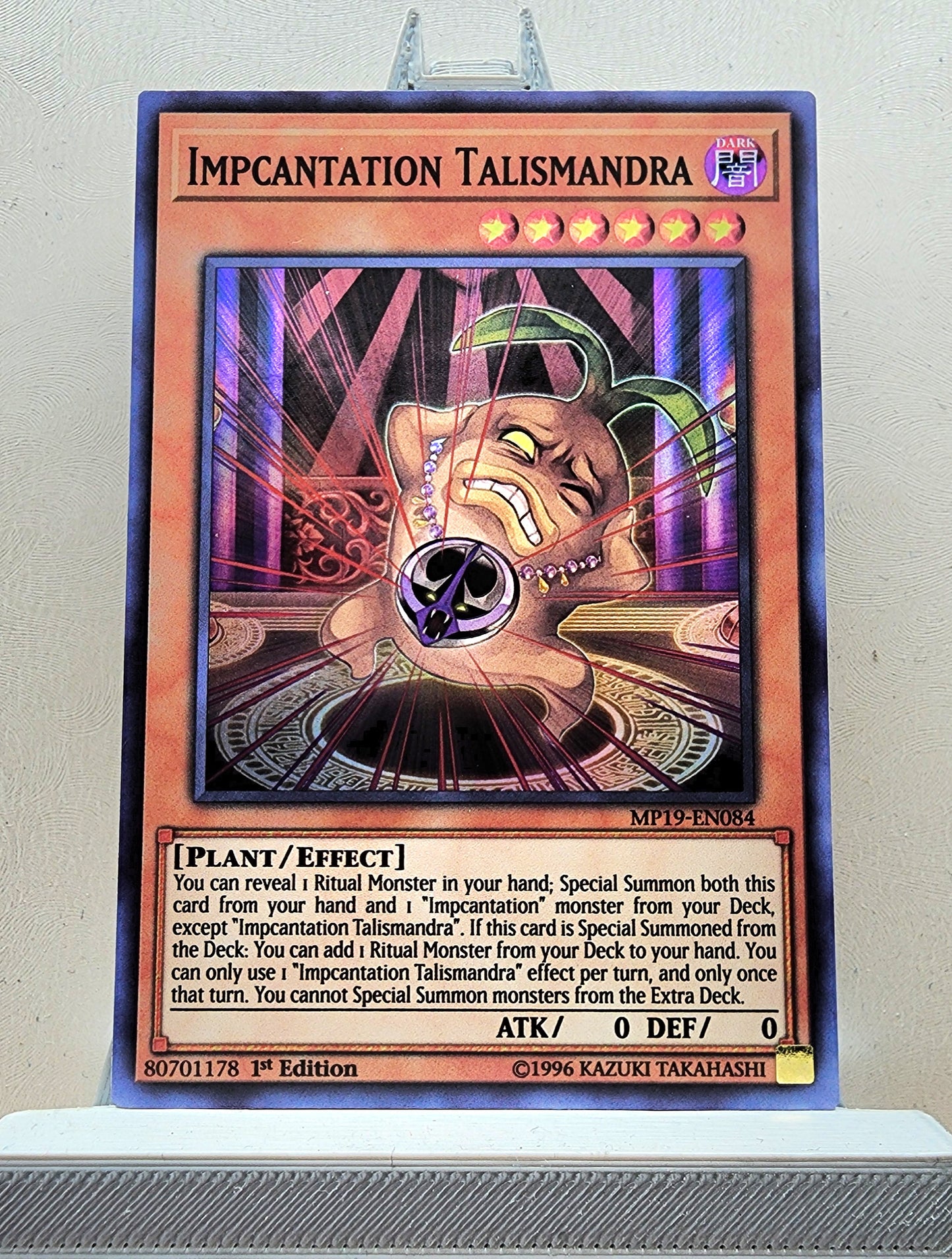 Yugioh! 1x Impcantation Talismandra (MP19 - Super Rare) 1st Edition