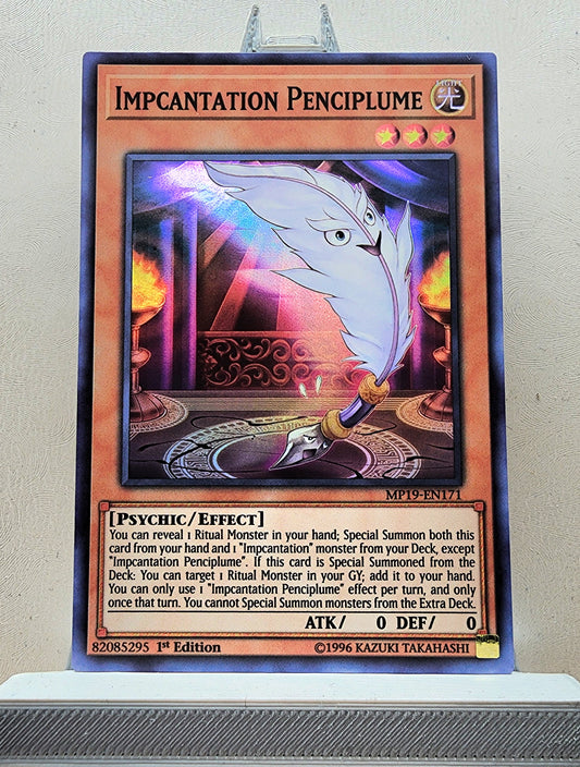 Yugioh! 1x Impcantation Penciplume (MP19 - Super Rare) 1st Edition