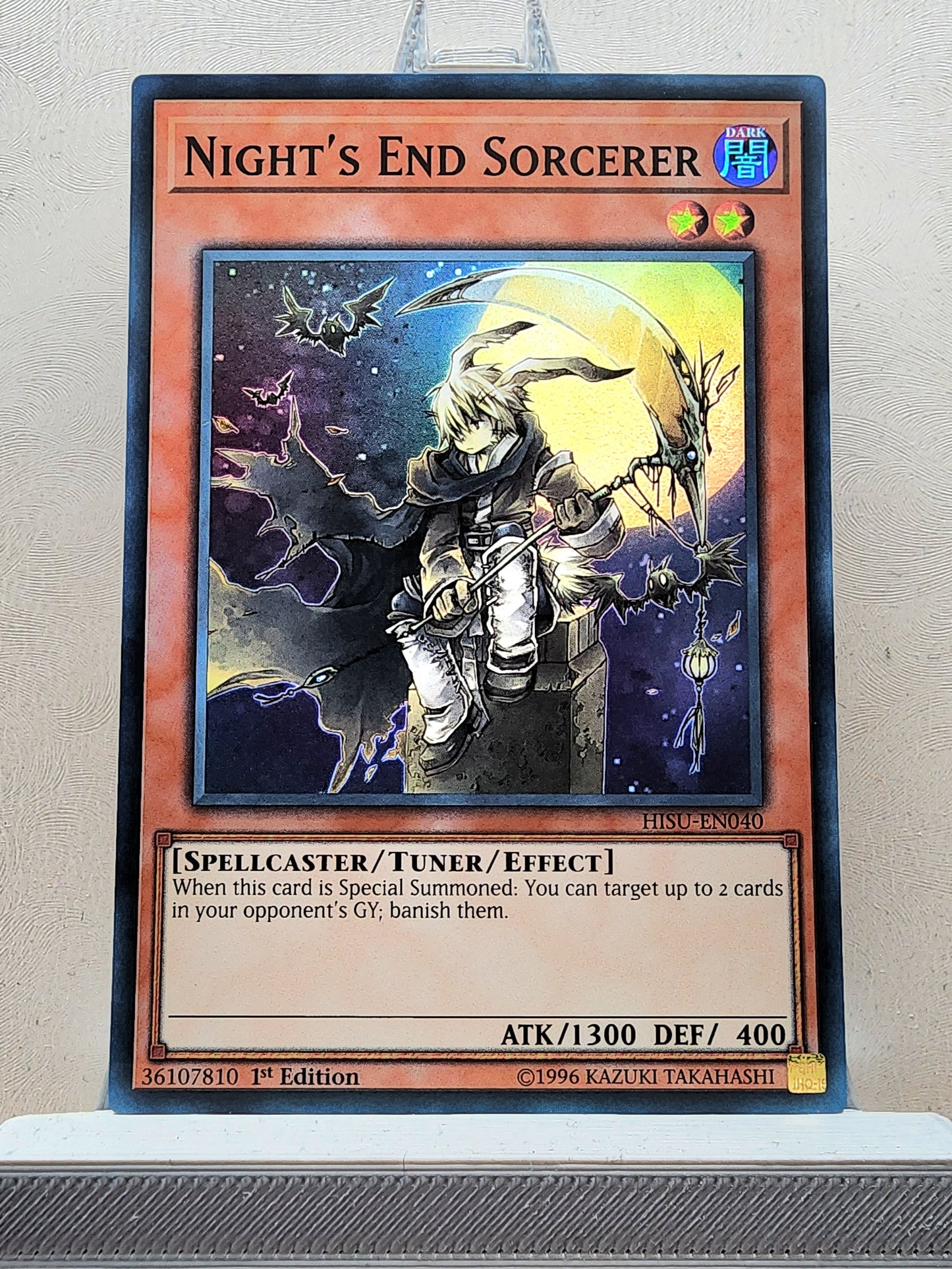 Yugioh! 1x Night's End Sorcerer (HISU - Super Rare) 1st Edition