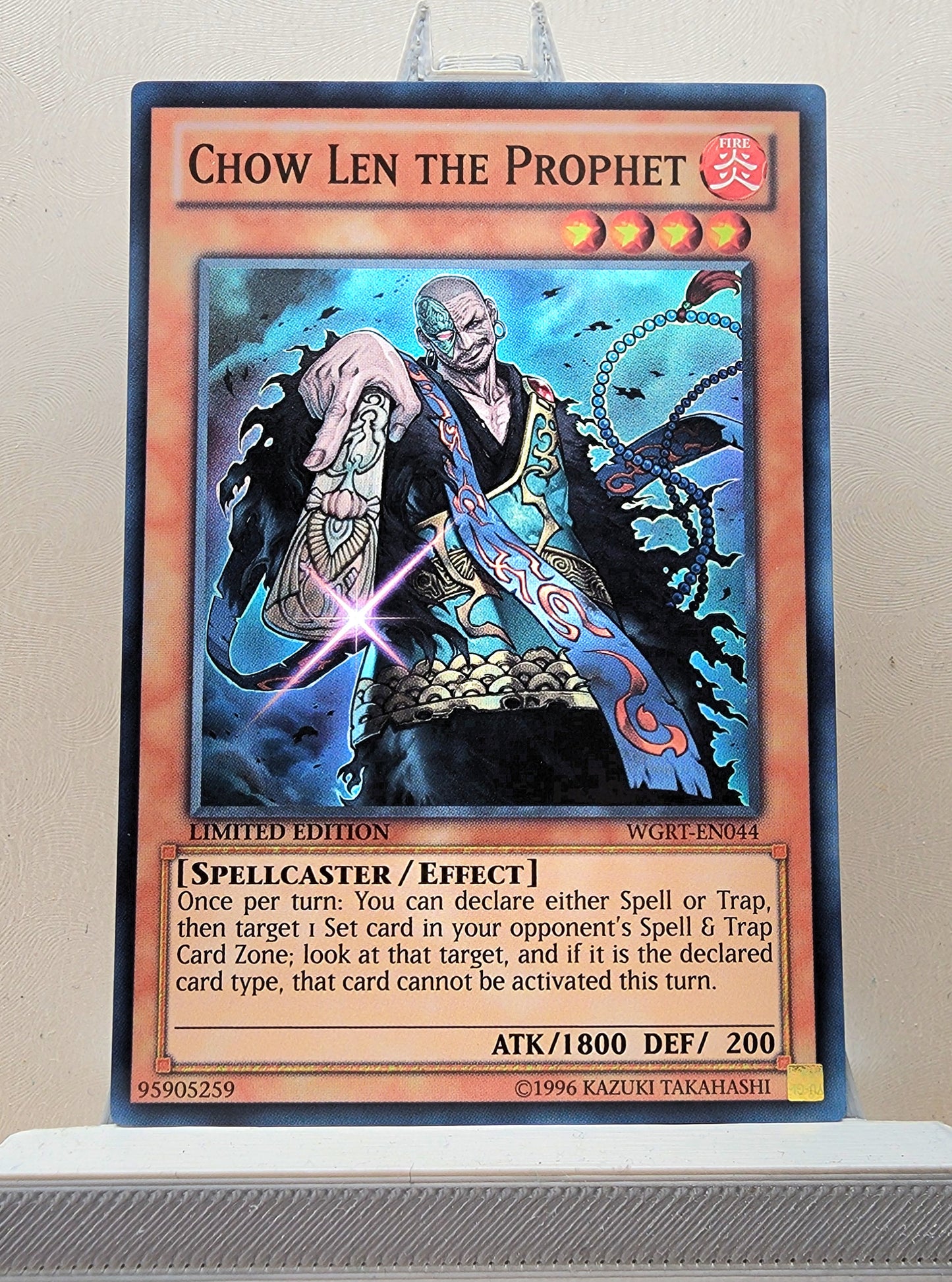 Yugioh! 1x Chow Len the Prophet (WGRT - Super Rare) Limited Edition