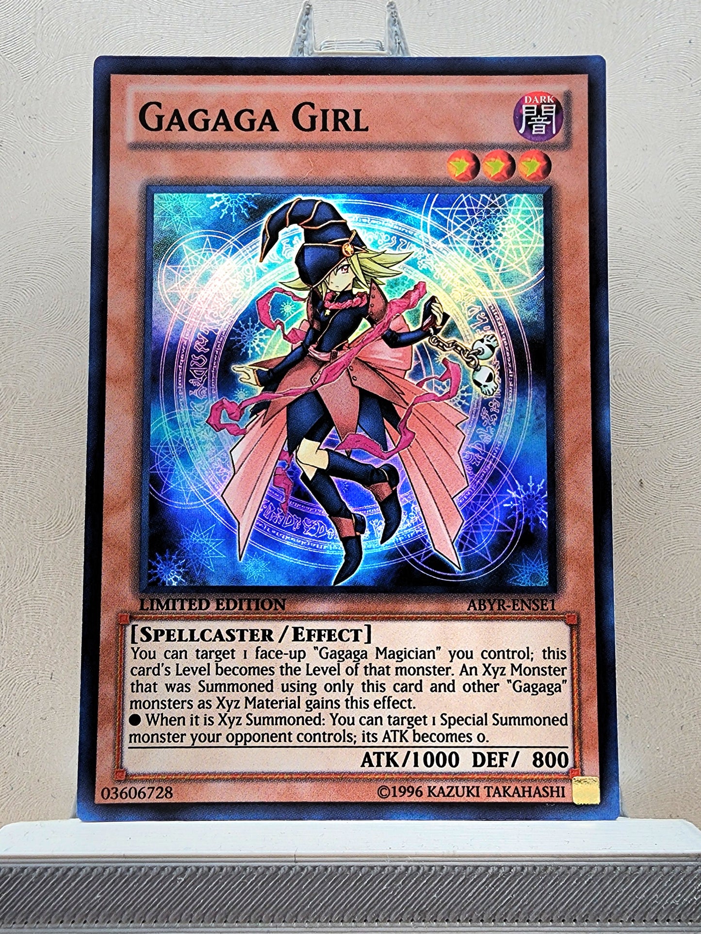 Yugioh! 1x Gagaga Girl (ABYR - Super Rare) Limited Edition