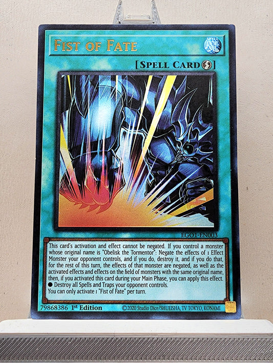 Yugioh! 1x Fist of Fate (EGO1 - Ultra Rare) 1st Edition