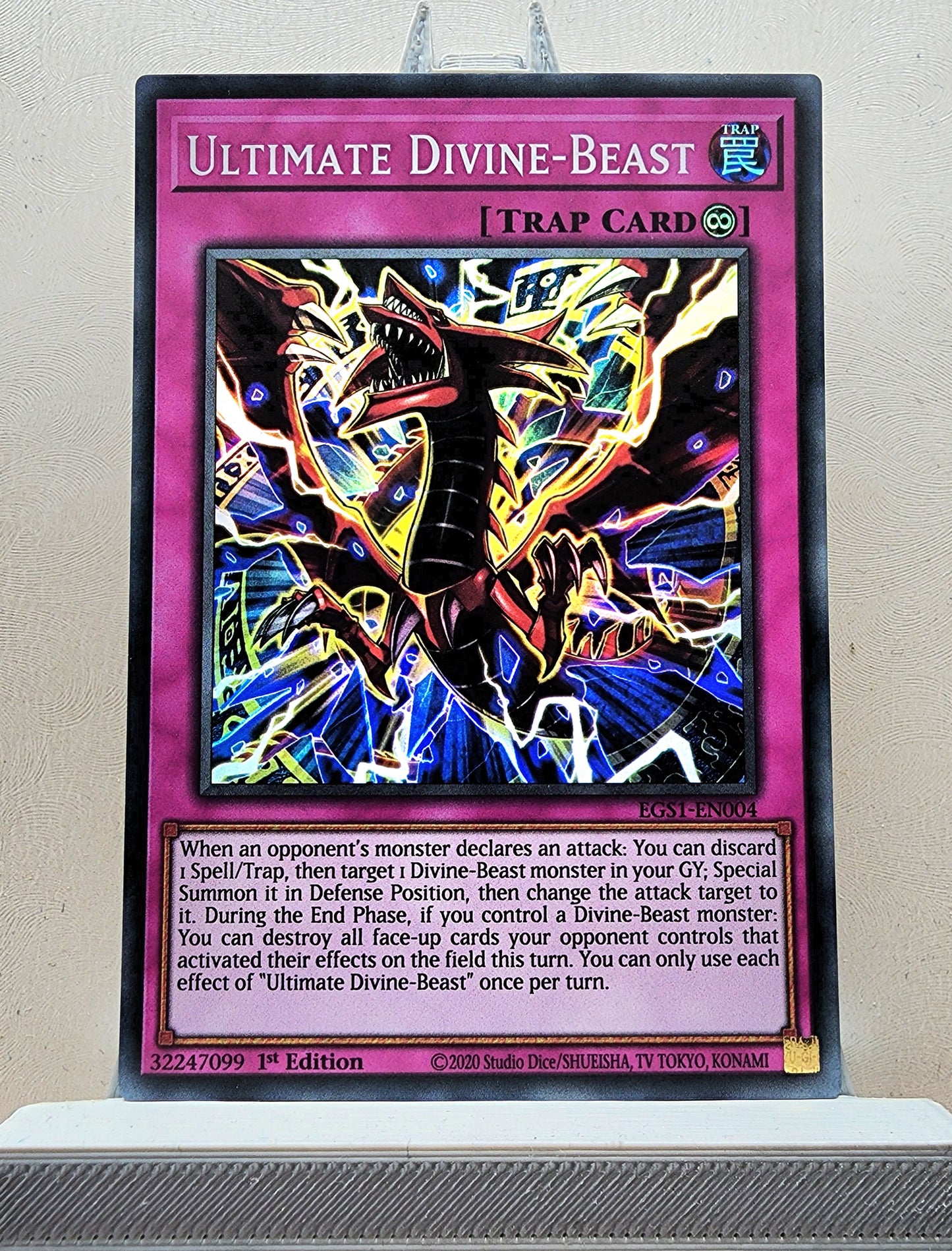 Yugioh! 1x Ultimate Divine Beast (EGS1 - Super Rare) 1st Edition