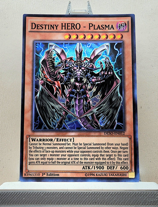 Yugioh! 1x Destiny HERO - Plasma (DESO - Super Rare) 1st Edition