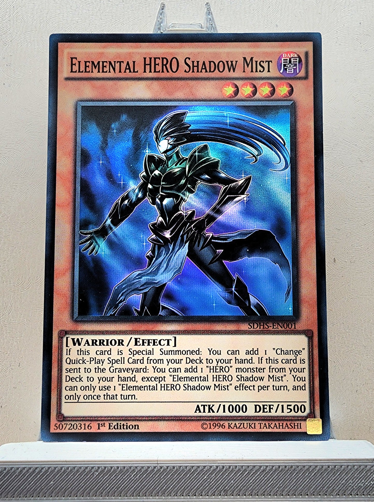 Yugioh! 1x Elemental HERO Shadow Mist (SDHS - Super Rare) 1st/Unli Edition