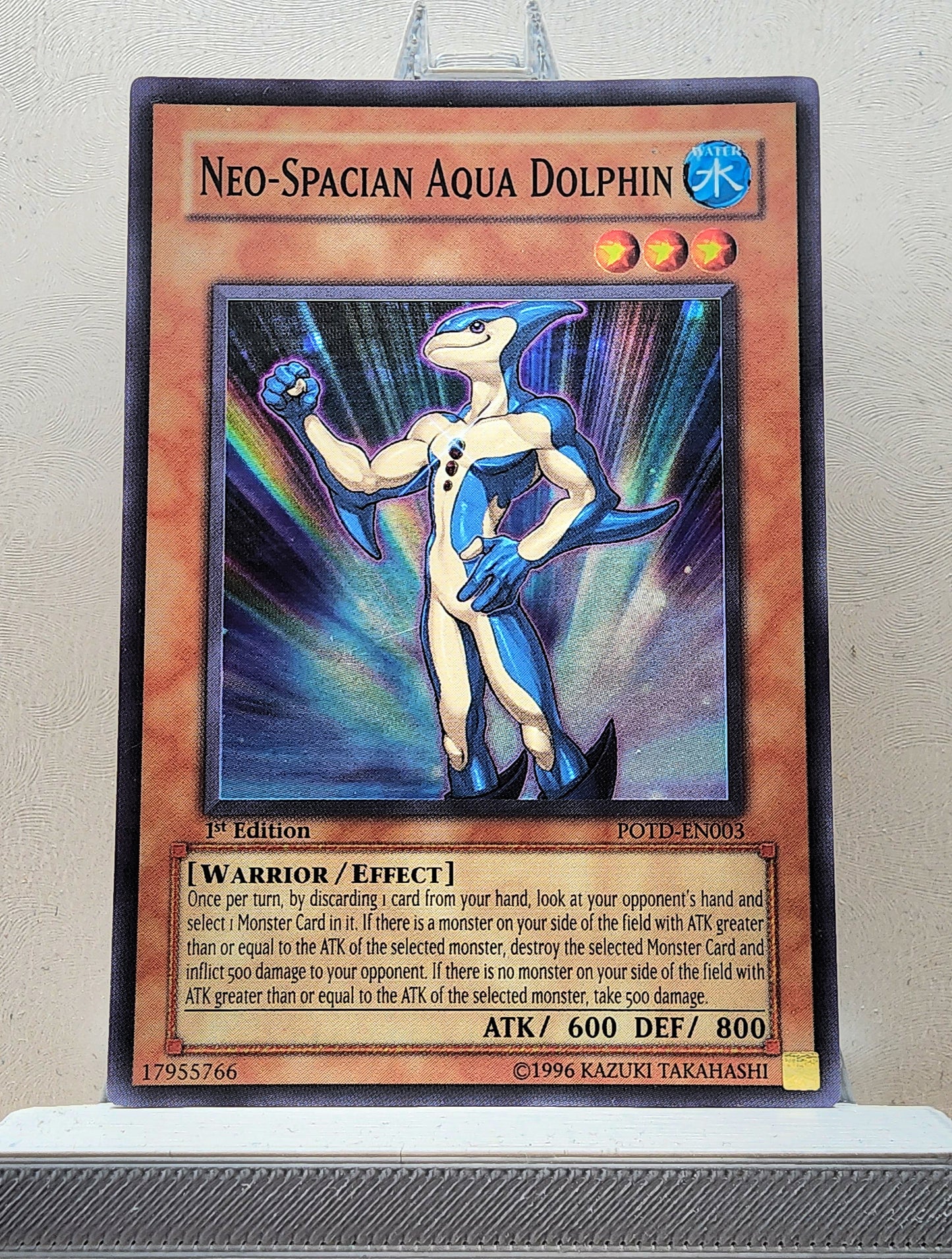 Yugioh! 1x Neo-Spacian Aqua Dolphin (POTD - Super Rare) 1st Edition