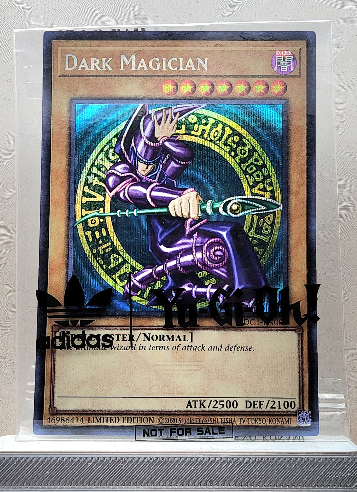 Yugioh! 1x Dark Magician (ADC1 - Prismatic Secret Rare) Limited Edition