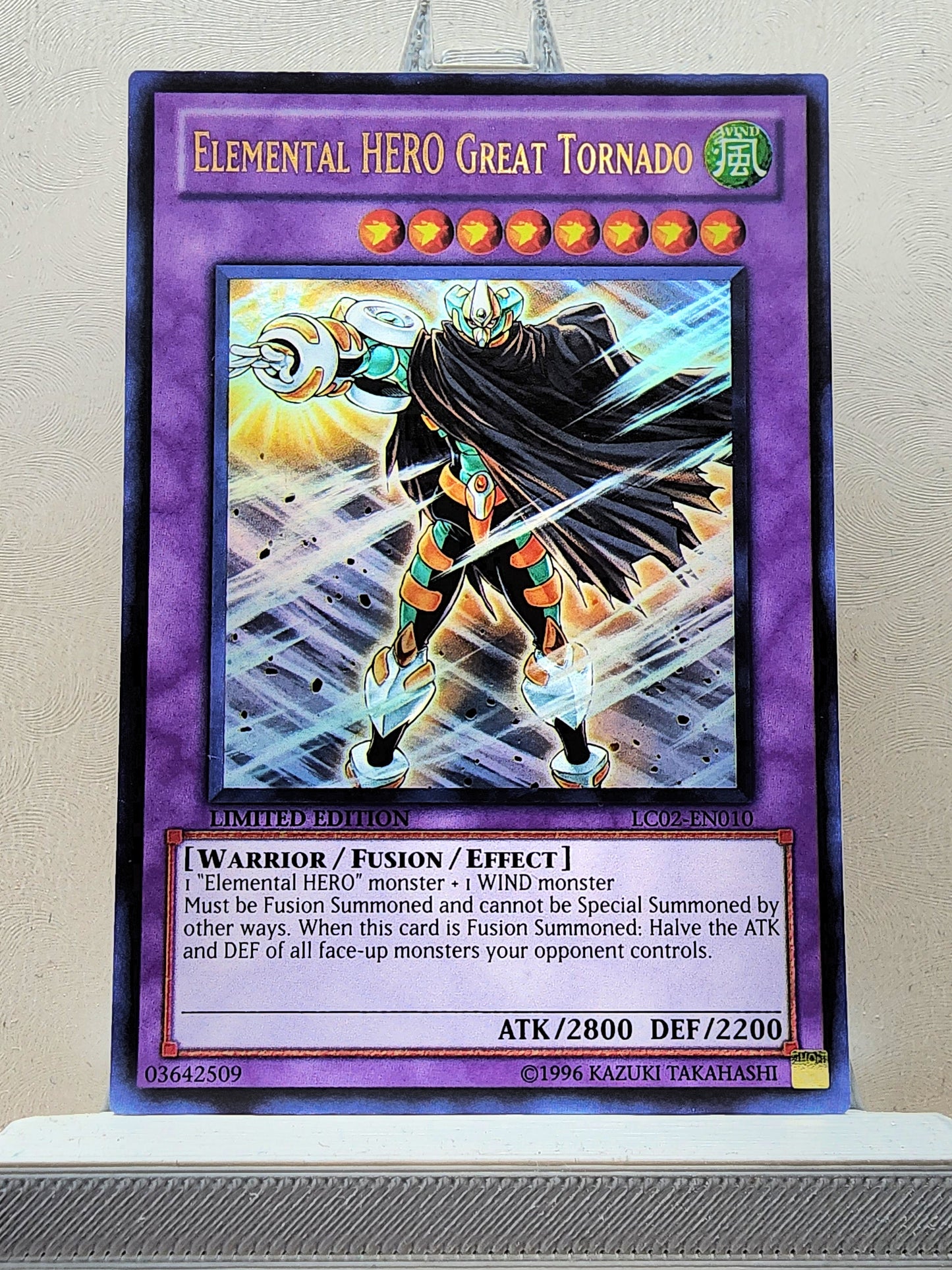 Yugioh! 1x Elemental Hero Great Tornado (LC02 - Ultra Rare) Limited Edition