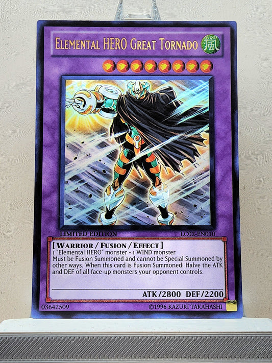 Yugioh! 1x Elemental Hero Great Tornado (LC02 - Ultra Rare) Limited Edition