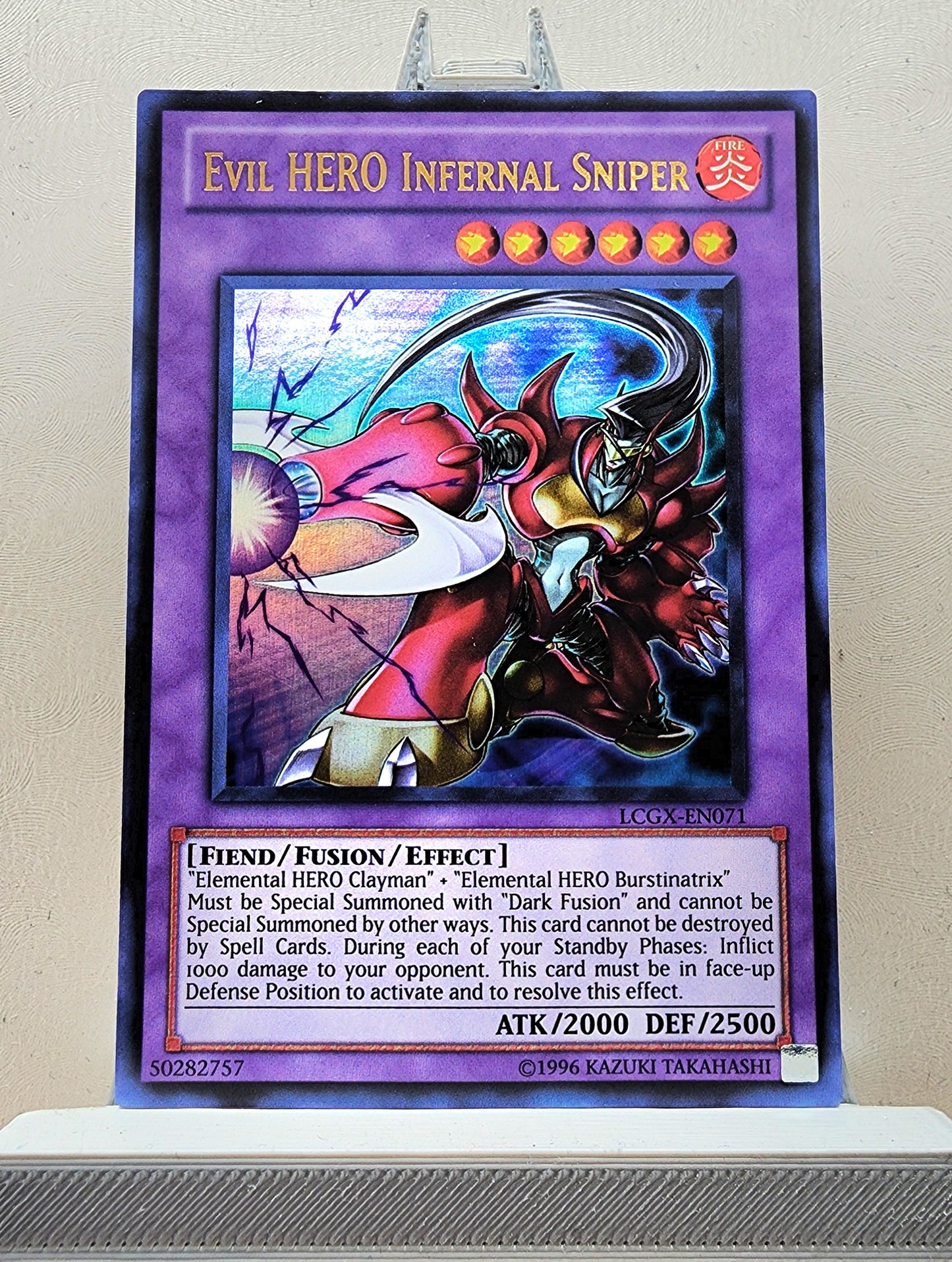 Yugioh! 1x Evil Hero Infernal Sniper (LCGX - Ultra Rare) Unli Edition