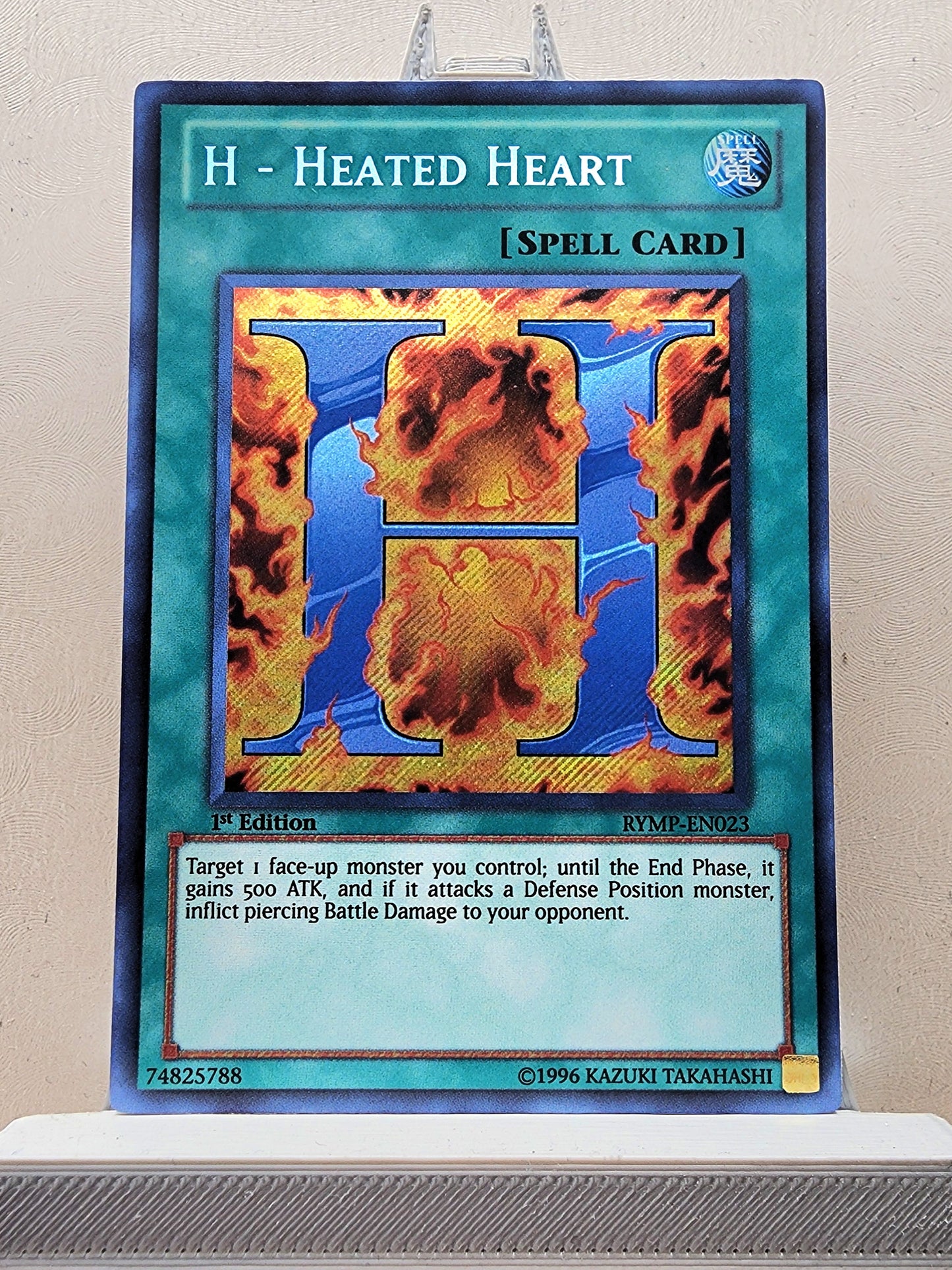 Yugioh! 1x H - Heated Heart (RYMP - Secret Rare) 1st/Unli Edition