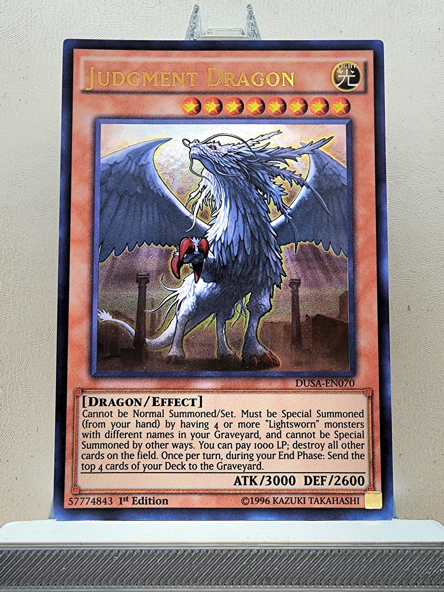 Yugioh! 1x Judgment Dragon (DUSA - Ultra Rare) 1st Edition