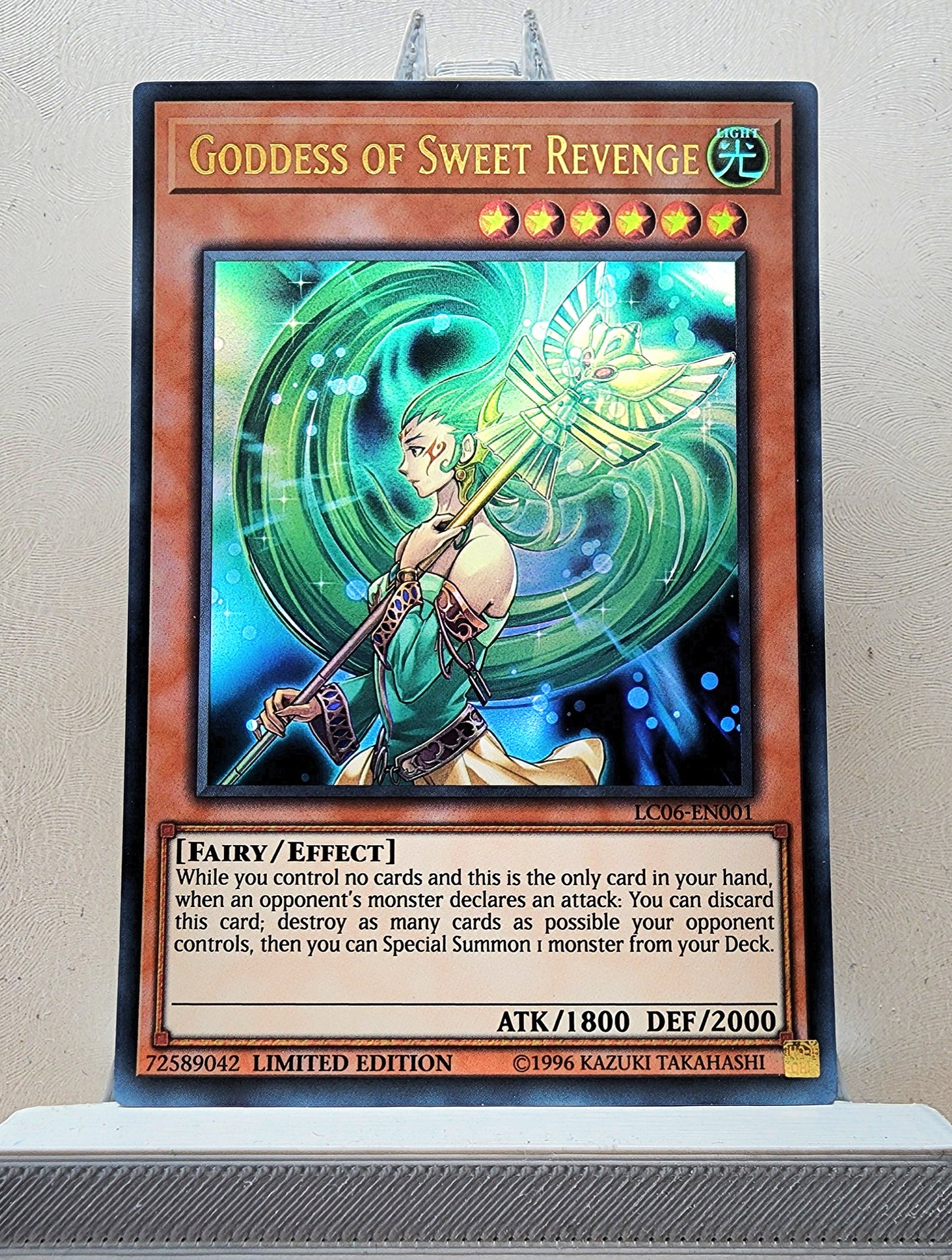 Yugioh! 1x Goddess of Sweet Revenge (LC06 - Ultra Rare) Limited Edition