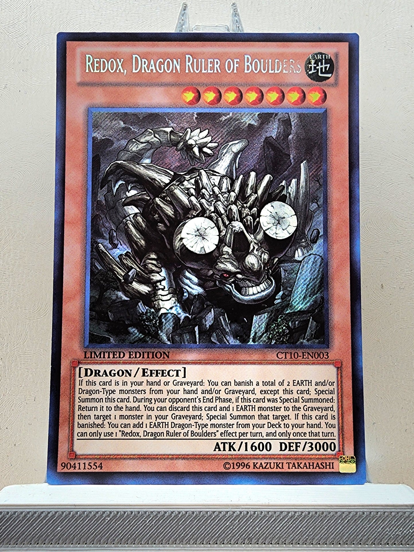 Yugioh! 1x Redox, Dragon Ruler of Boulders (CT10 - Secret Rare) Limited Edition