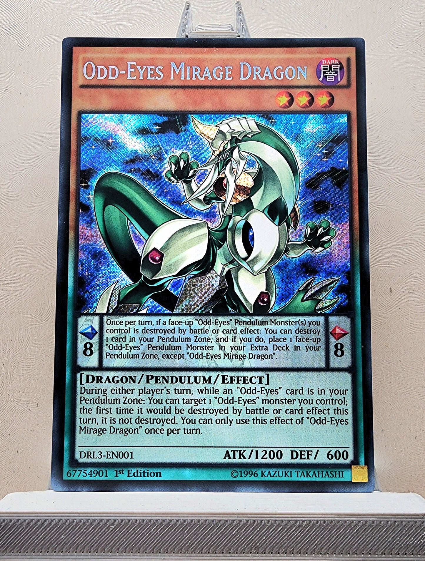 Yugioh! 1x Odd-Eyes Mirage Dragon (DRL3 - Secret Rare) 1st Edition