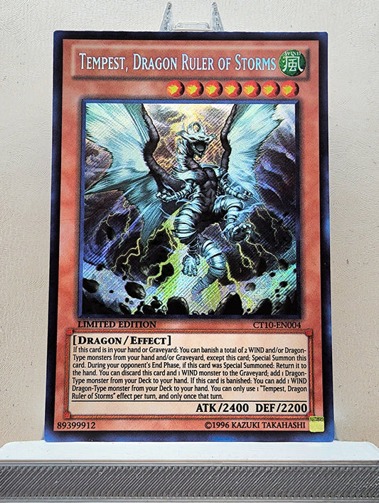 Yugioh! 1x Tempest, Dragon Ruler of Storms (CT10 - Secret Rare) Limited Edition