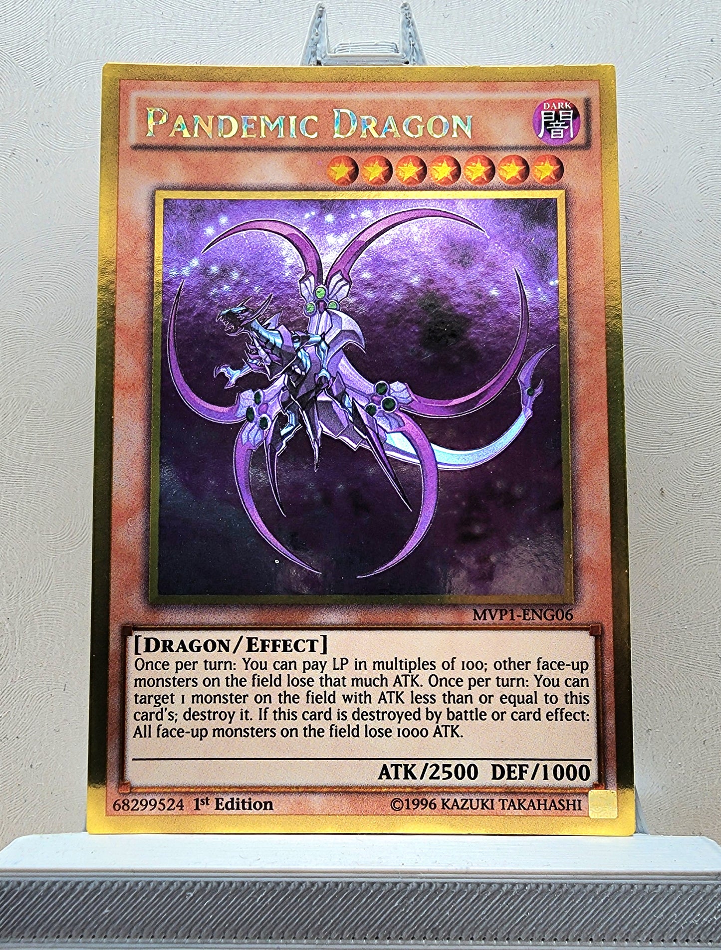 Yugioh! 1x Pandemic Dragon (MVP1 - Gold Rare) 1st Edition