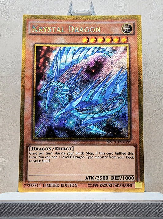 Yugioh! 1x Krystal Dragon (MVP1 - Gold Secret Rare) Limited Edition