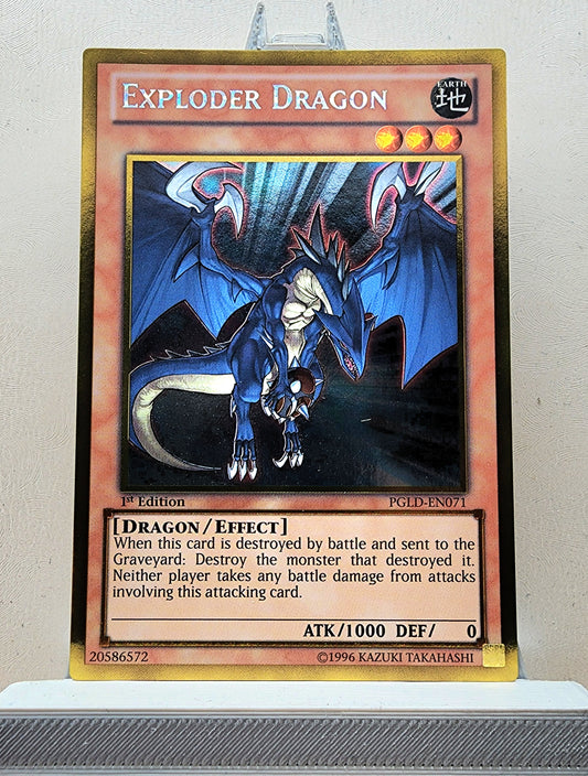 Yugioh! 1x Exploder Dragon (PGLD - Gold Rare) 1st Edition