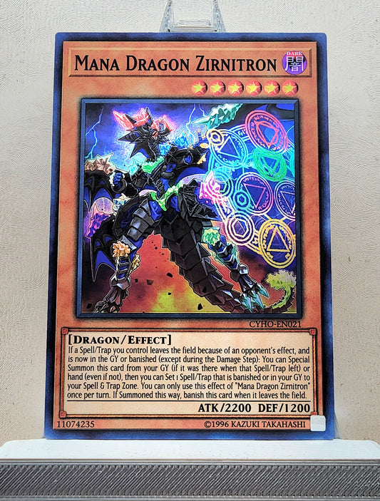 Yugioh! 1x Mana Dragon Zirnitron (CYHO - Super Rare) 1st/Unli Edition