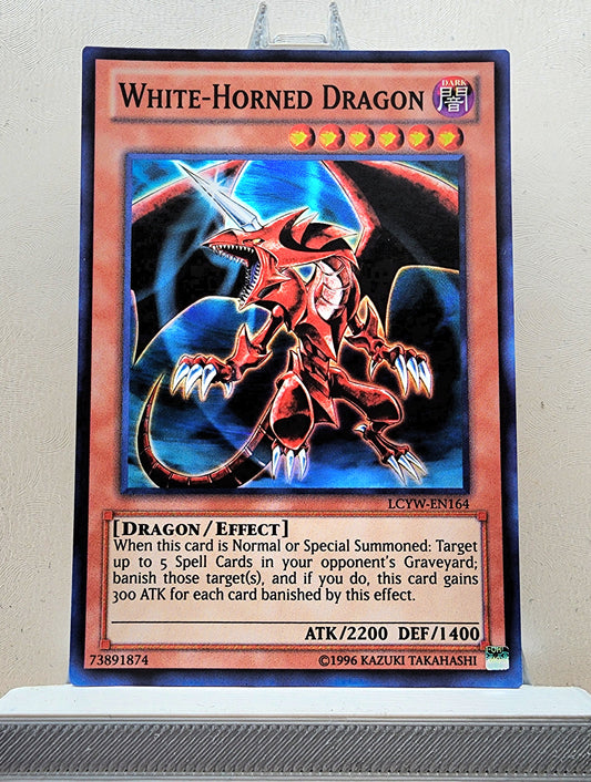 Yugioh! 1x White Horned Dragon (LCYW - Super Rare) Unli Edition