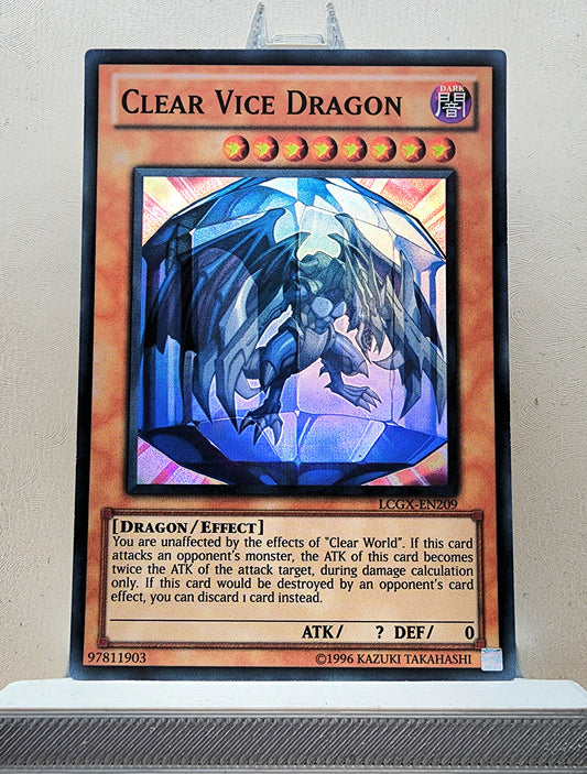 Yugioh! 1x Clear Vice Dragon (LCGX - Super Rare) Unli Edition