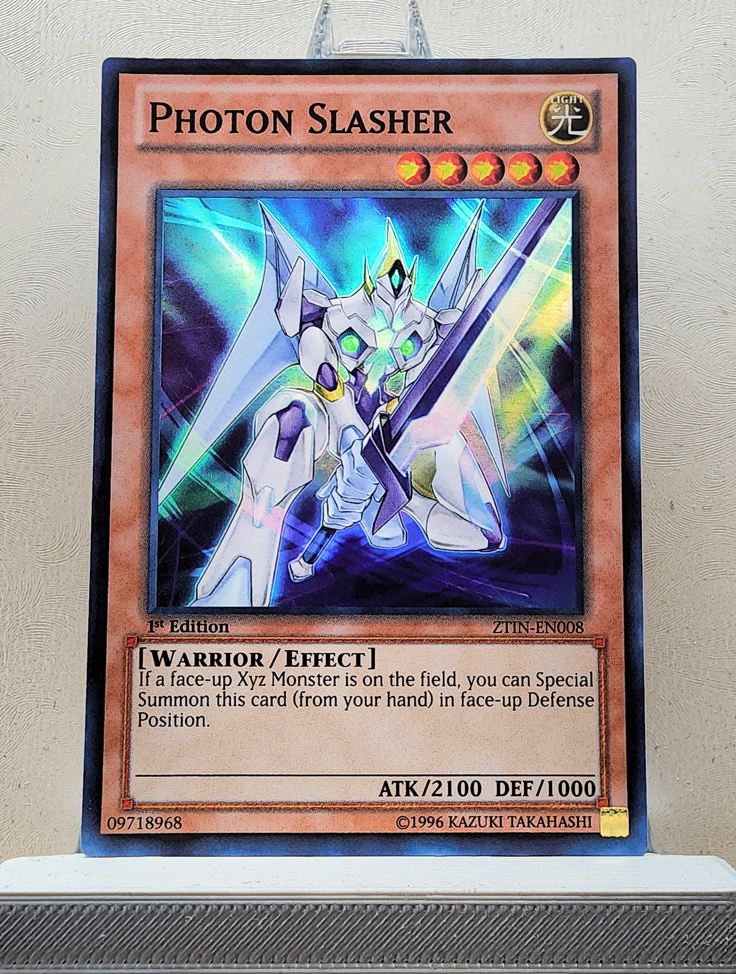 Yugioh! 1x Photon Slasher (ZTIN - Super Rare) 1st Edition