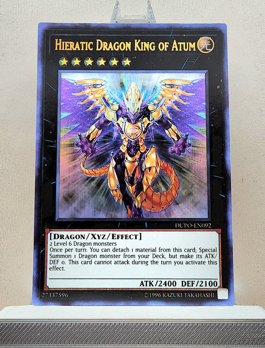 Yugioh! 1x Hieratic Dragon King of Atum (DUPO - Ultra Rare) Unli Edition