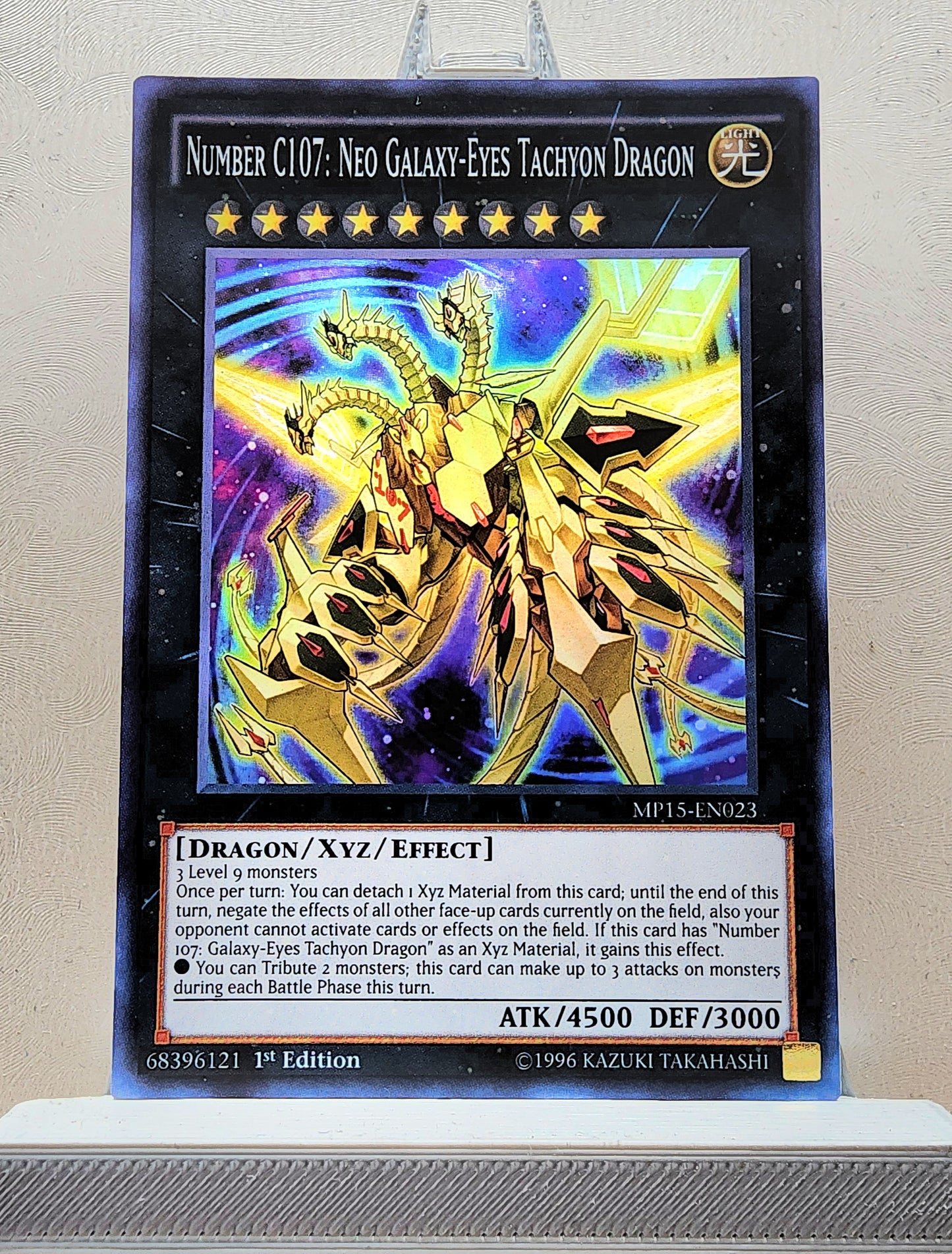 Yugioh! 1x Number C107: Neo-Galaxy Eyes Tachyon Dragon (MP15 - Super Rare) 1st Edition