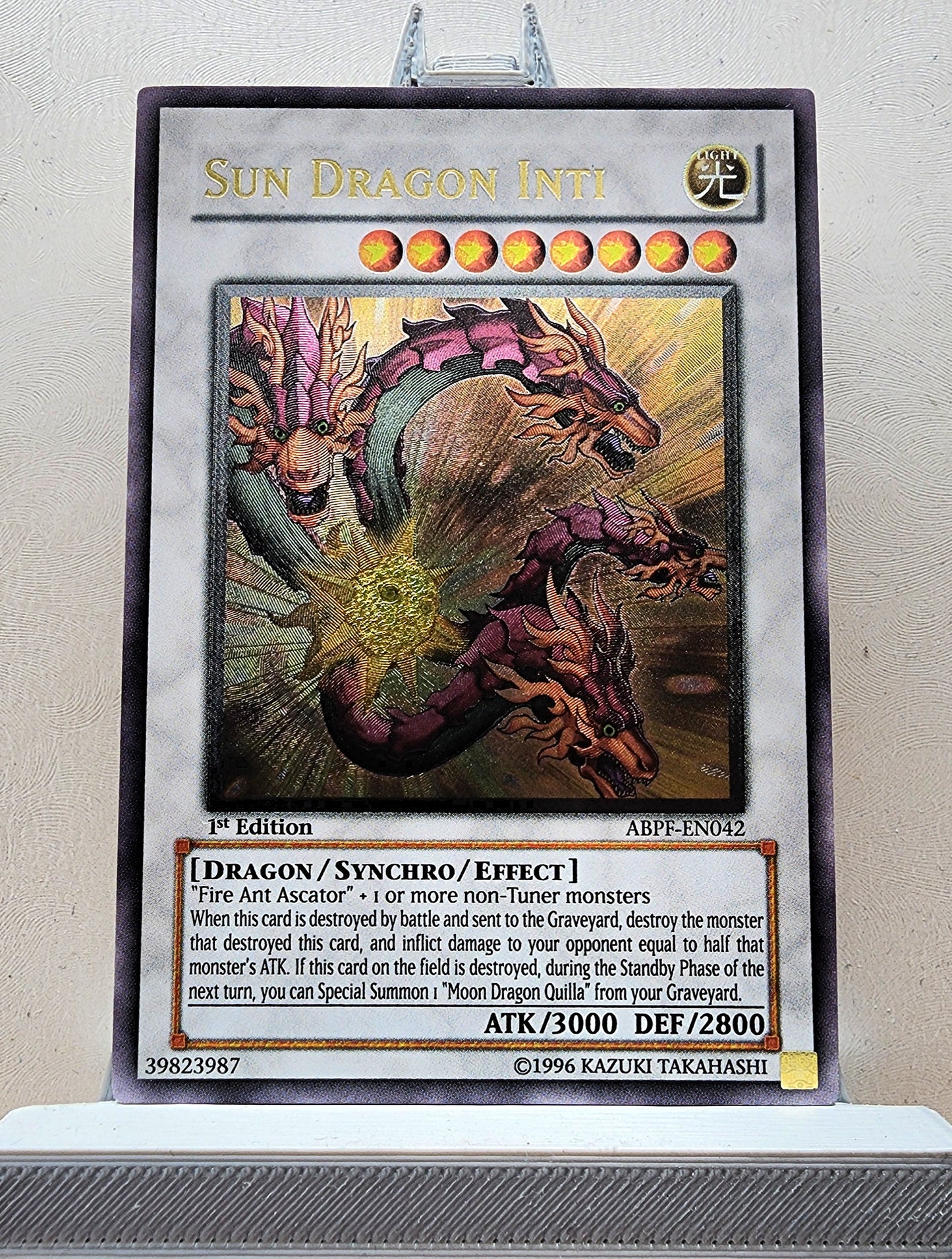 Yugioh! 1x Sun Dragon Inti (ABPF - Ultimate Rare) 1st Edition