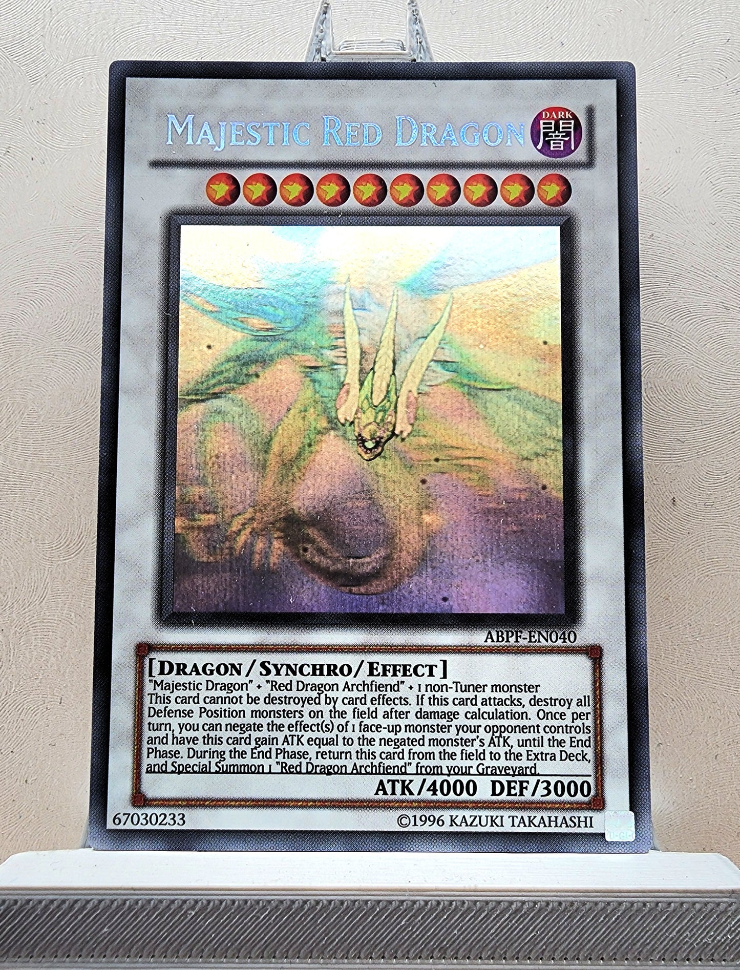 Yugioh! 1x Majestic Red Dragon (ABPF - Ghost Rare) Unli Edition