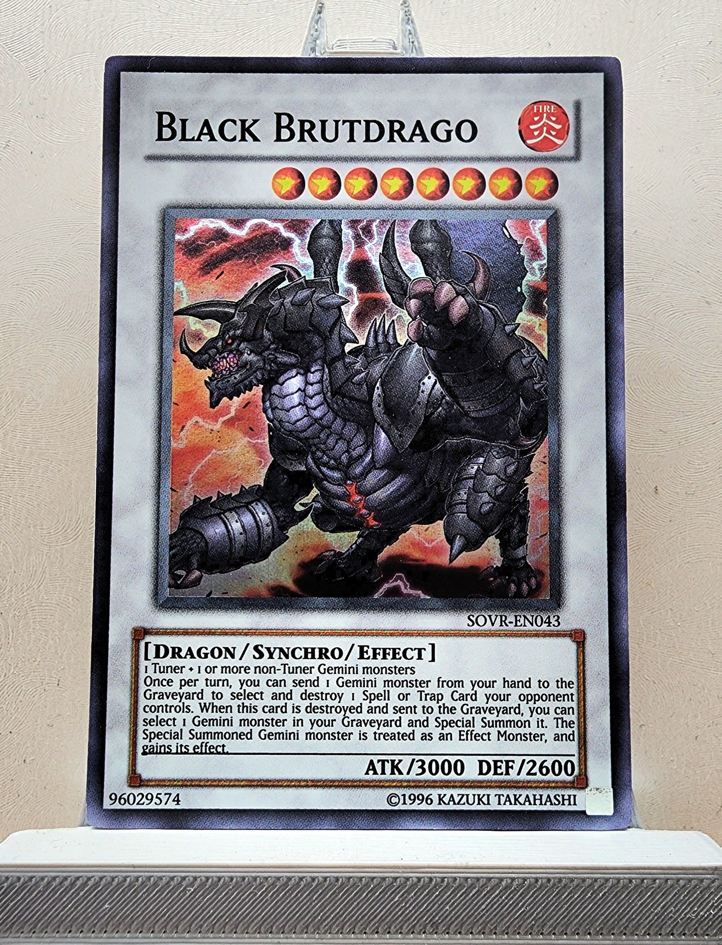 Yugioh! 1x Black Brutdrago (SOVR - Super Rare) Unli Edition