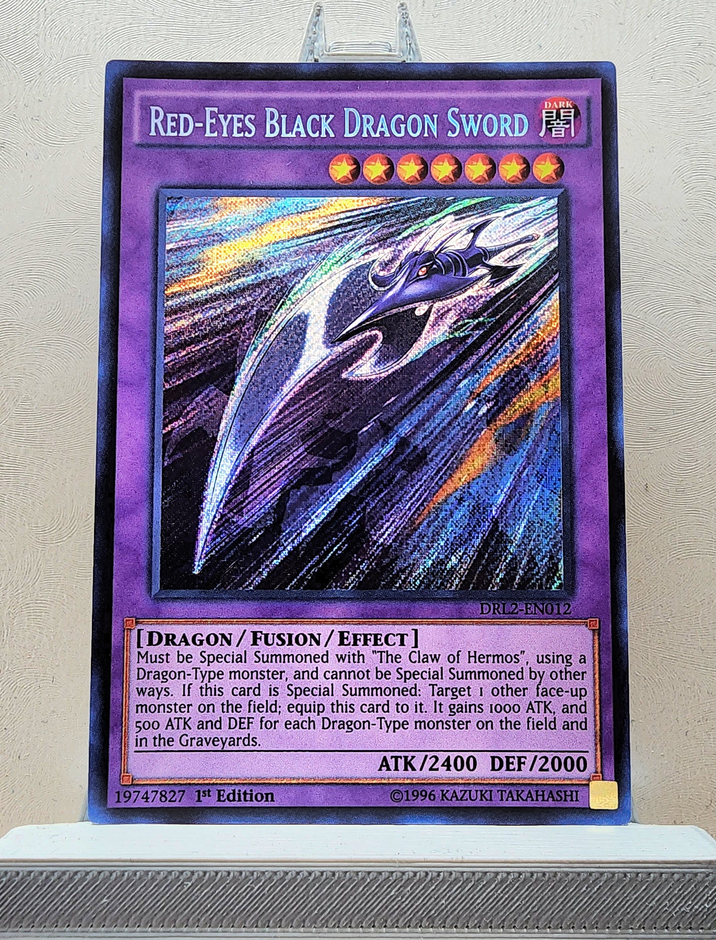 Yugioh! 1x Red-Eyes Black Dragon Sword (DRL2 - Secret Rare) 1st Edition