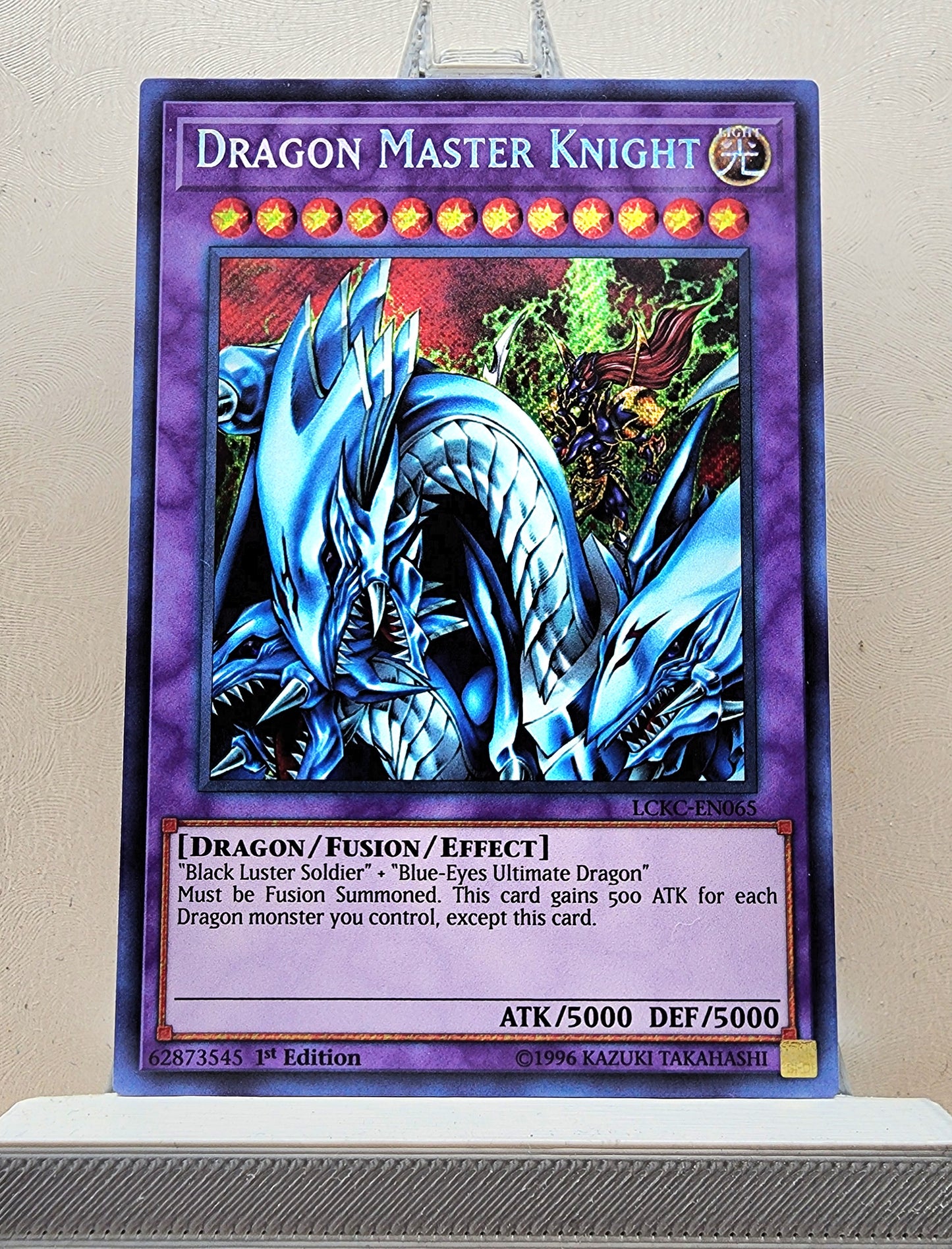 Yugioh! 1x Dragon Master Knight (LCKC - Secret Rare) 1st Edition